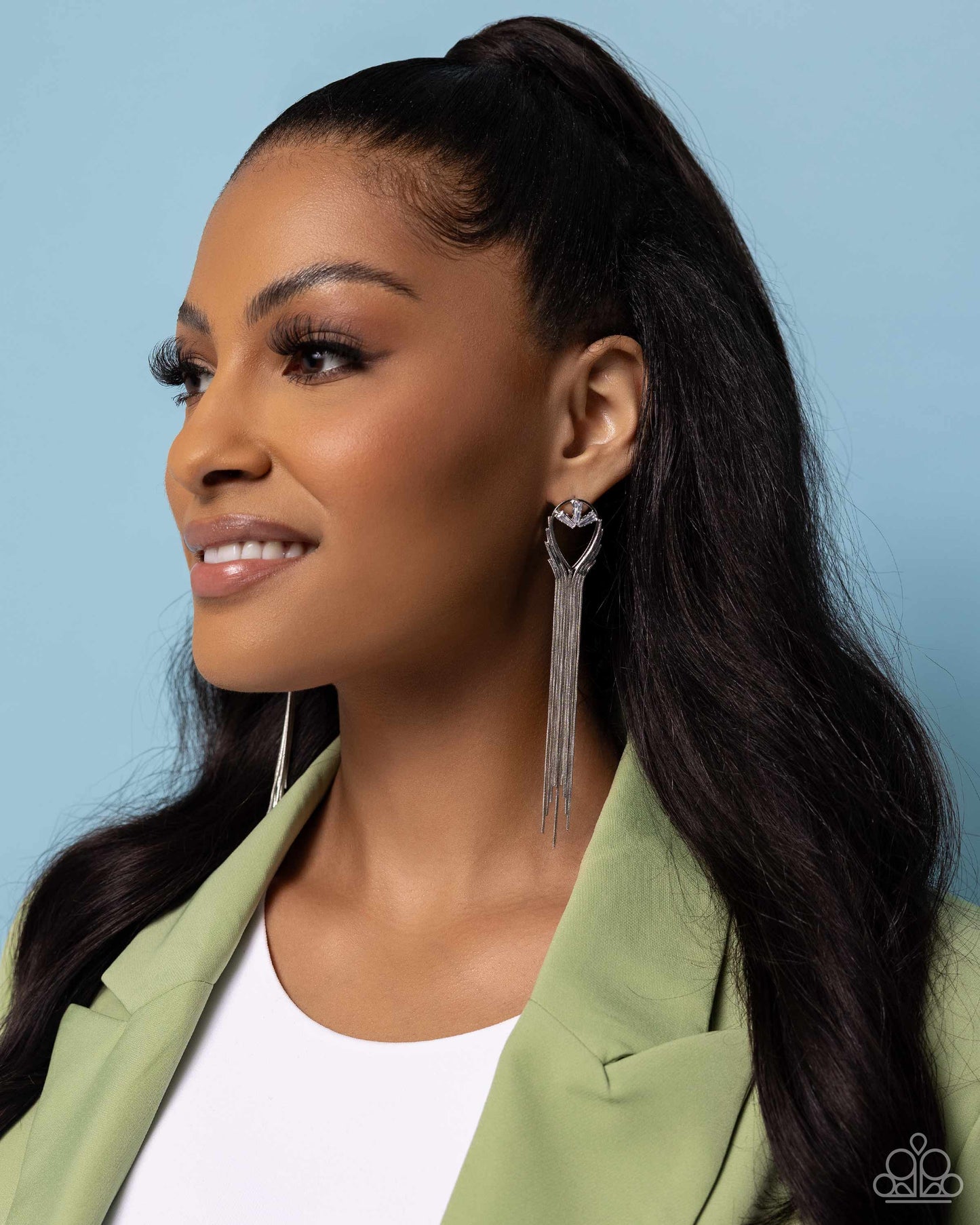 Elongated Effervescence - White | Luxe Gewelz By Nikesha